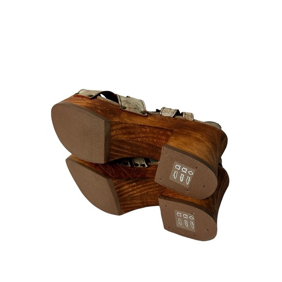 Bed Stu Womens Paulina platform wooden heels Nectar Lux Shoes size 11 - Picture 7 of 7